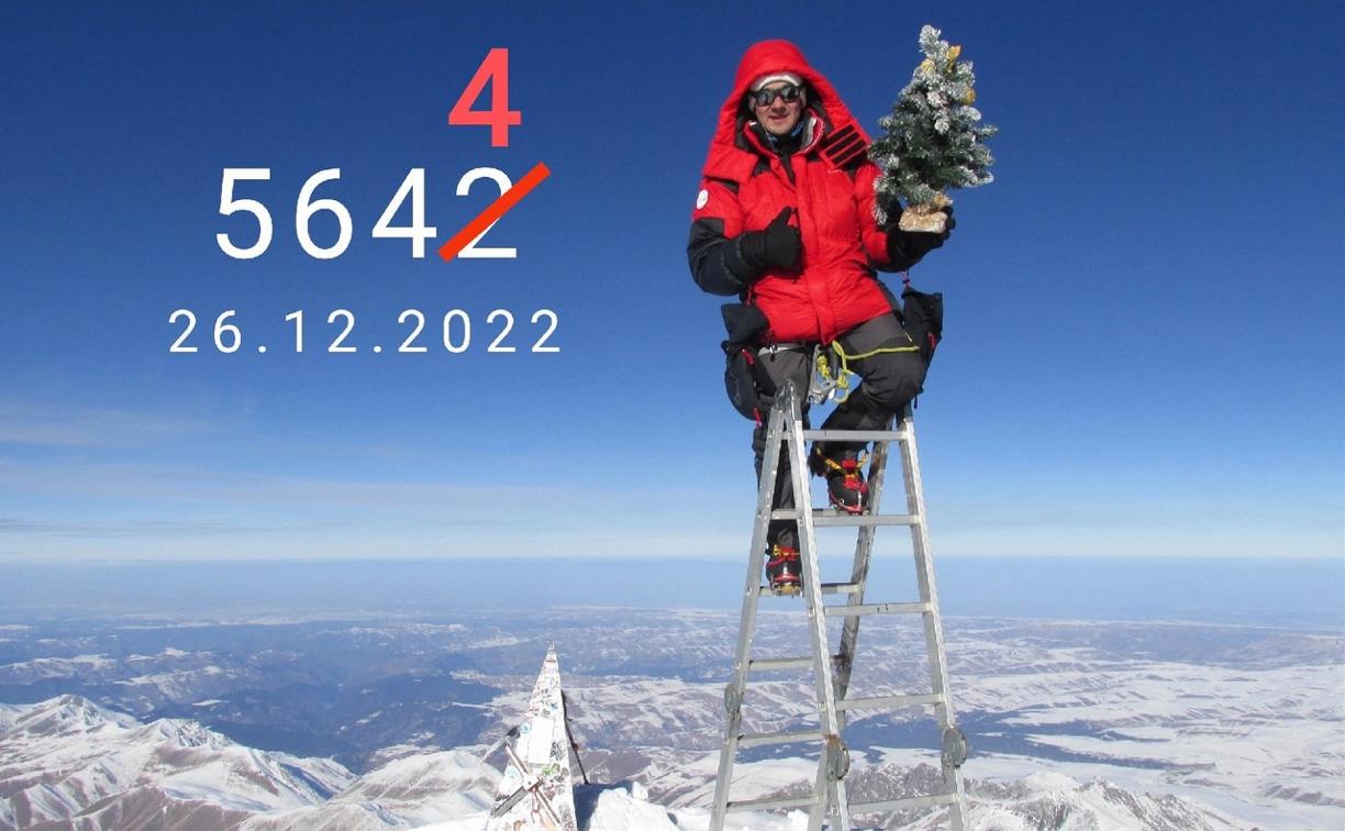 Туляк о восхождении на рекордную высоту на Эльбрусе: «На вершине думал, как буду тащить лестницу обратно!»