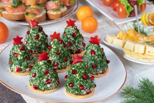 Елочки с сыром