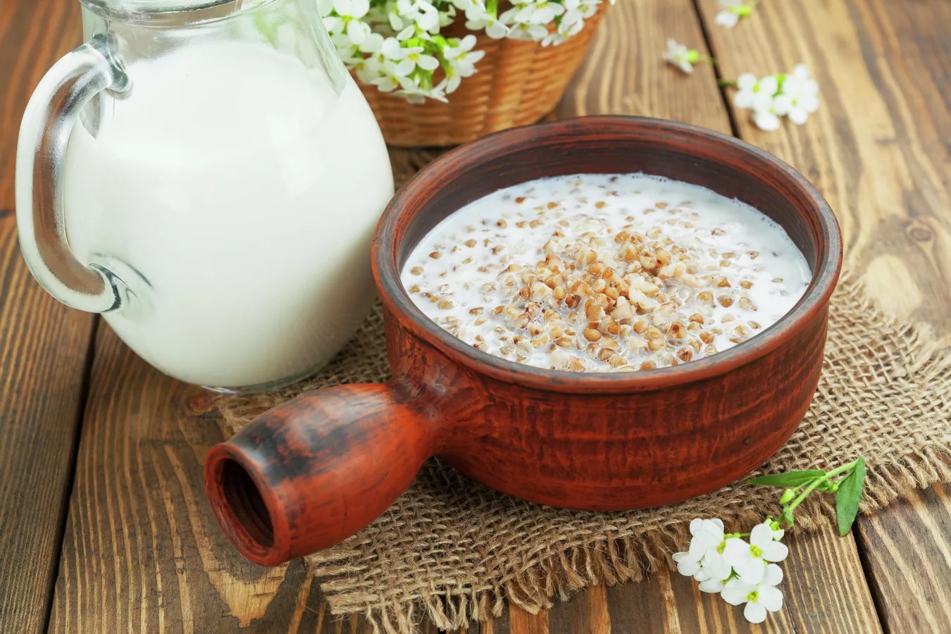 Картинки гречки с молоком