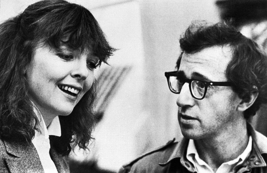 Дайан Китон и режиссер Вуди Аллен