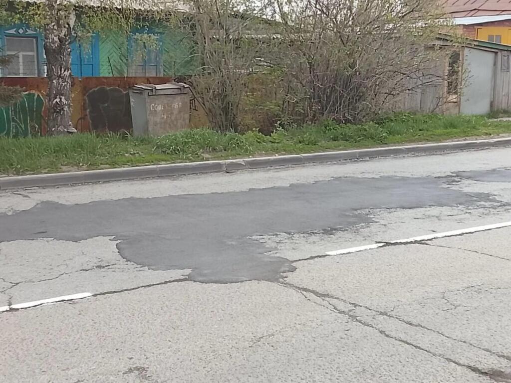 Выполнен ямочный ремонт дороги