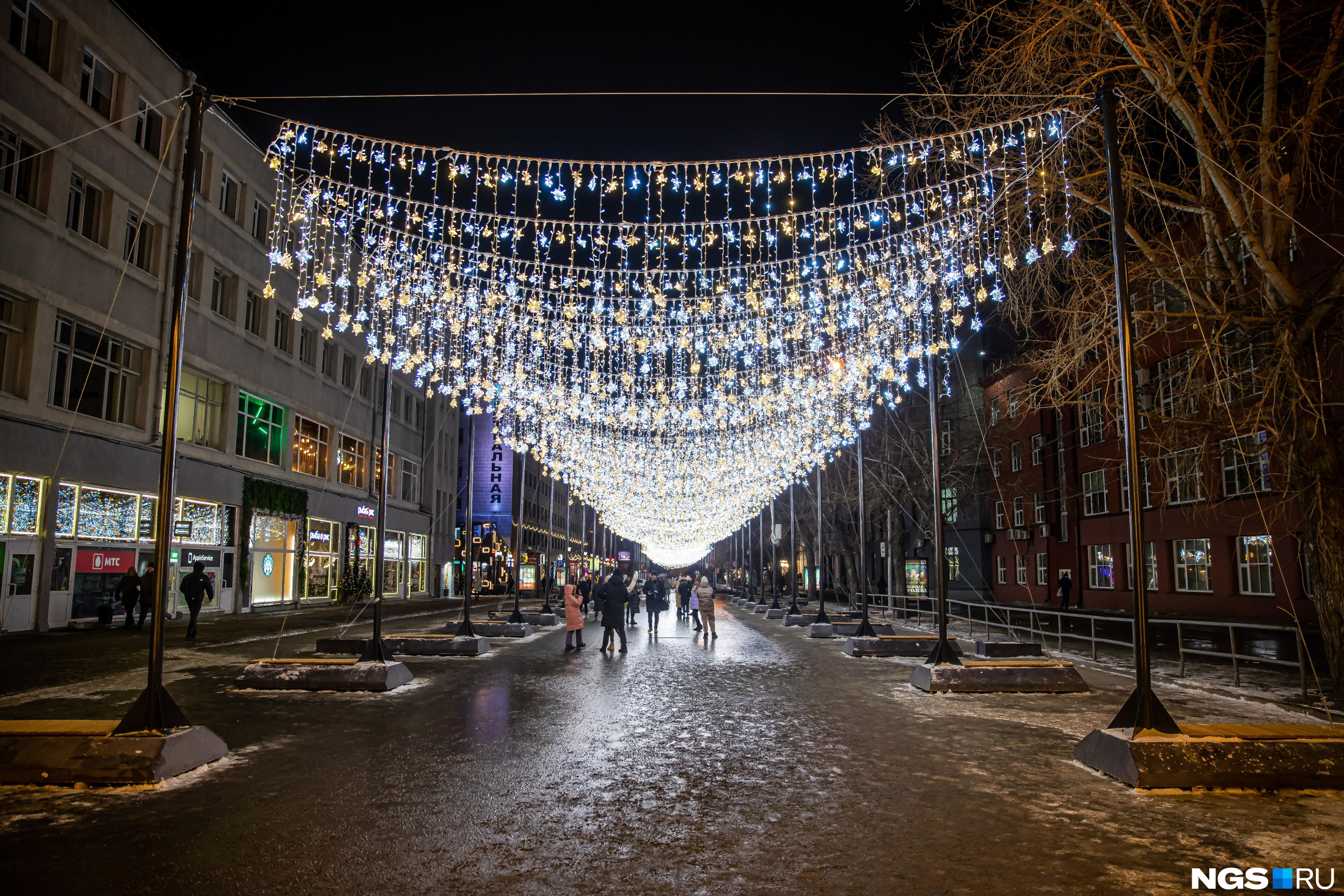 Новосибирск вечером