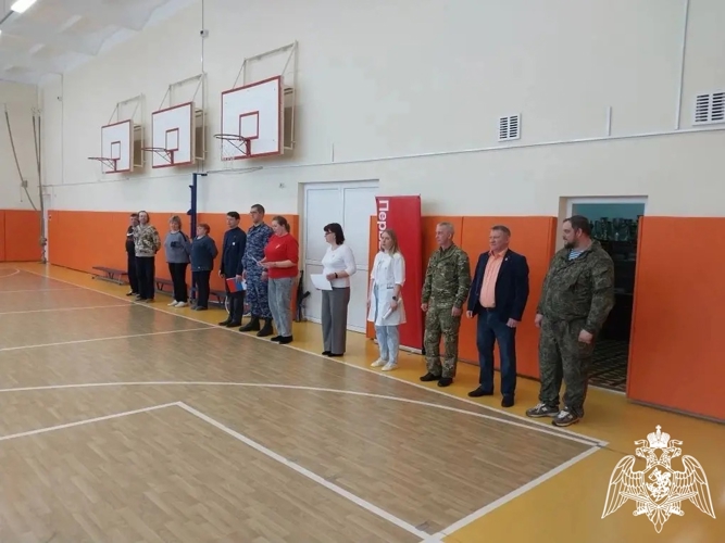 Офицер Росгвардии выступил судьей на муниципальном этапе «Зарницы 2.0» в Пучеже