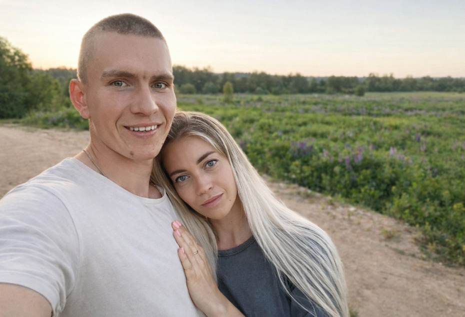 Анна Жеребятьева и Александр Большунов