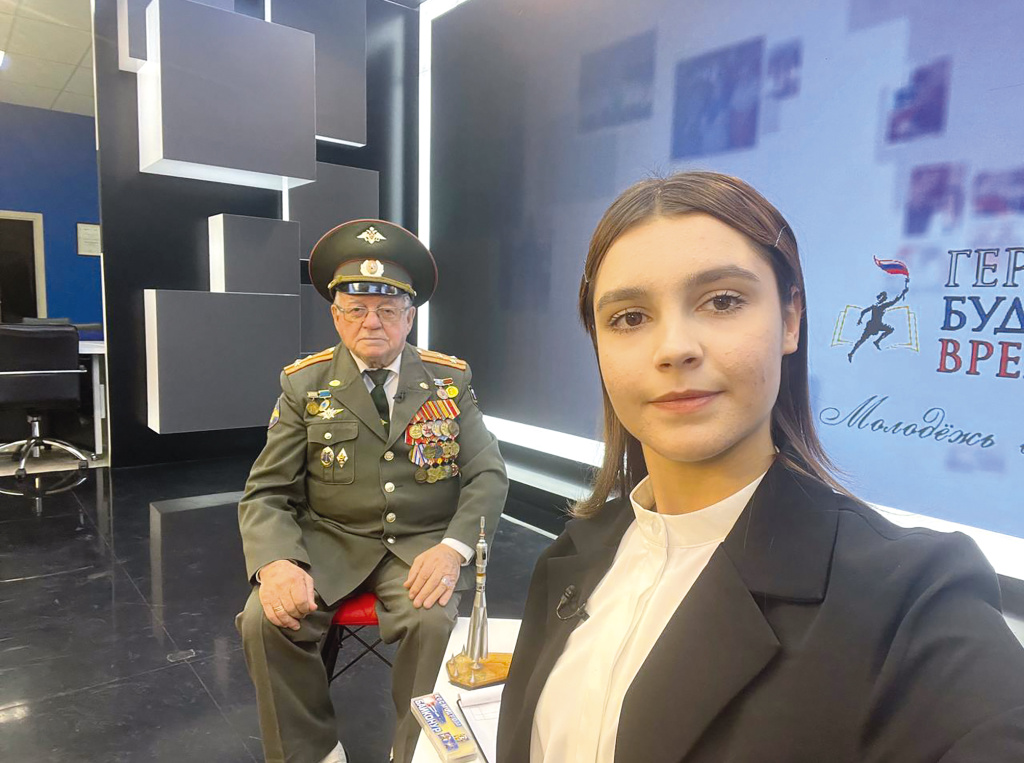 Фото: из архива Найли Юровой / Съёмка программы «Герой будущего времени». Молодёжь о важном», г. Ростов-на-Дону