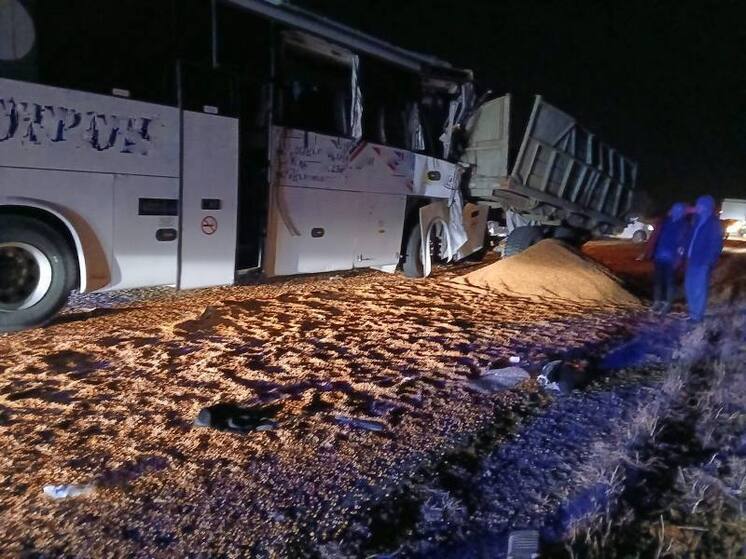  Семь пассажиров и водитель пострадали при столкновении туристического автобуса с трактором в Приморье