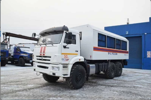 Спецтехника спасателей вышла на улицы Камчатки . Фото: ГУ МЧС России по Камчатскому краю