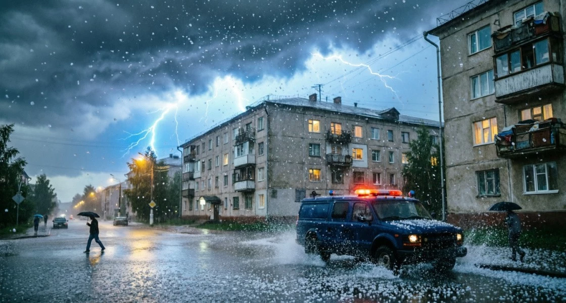 Град, мощный ветер и гроза ожидаются в ХМАО