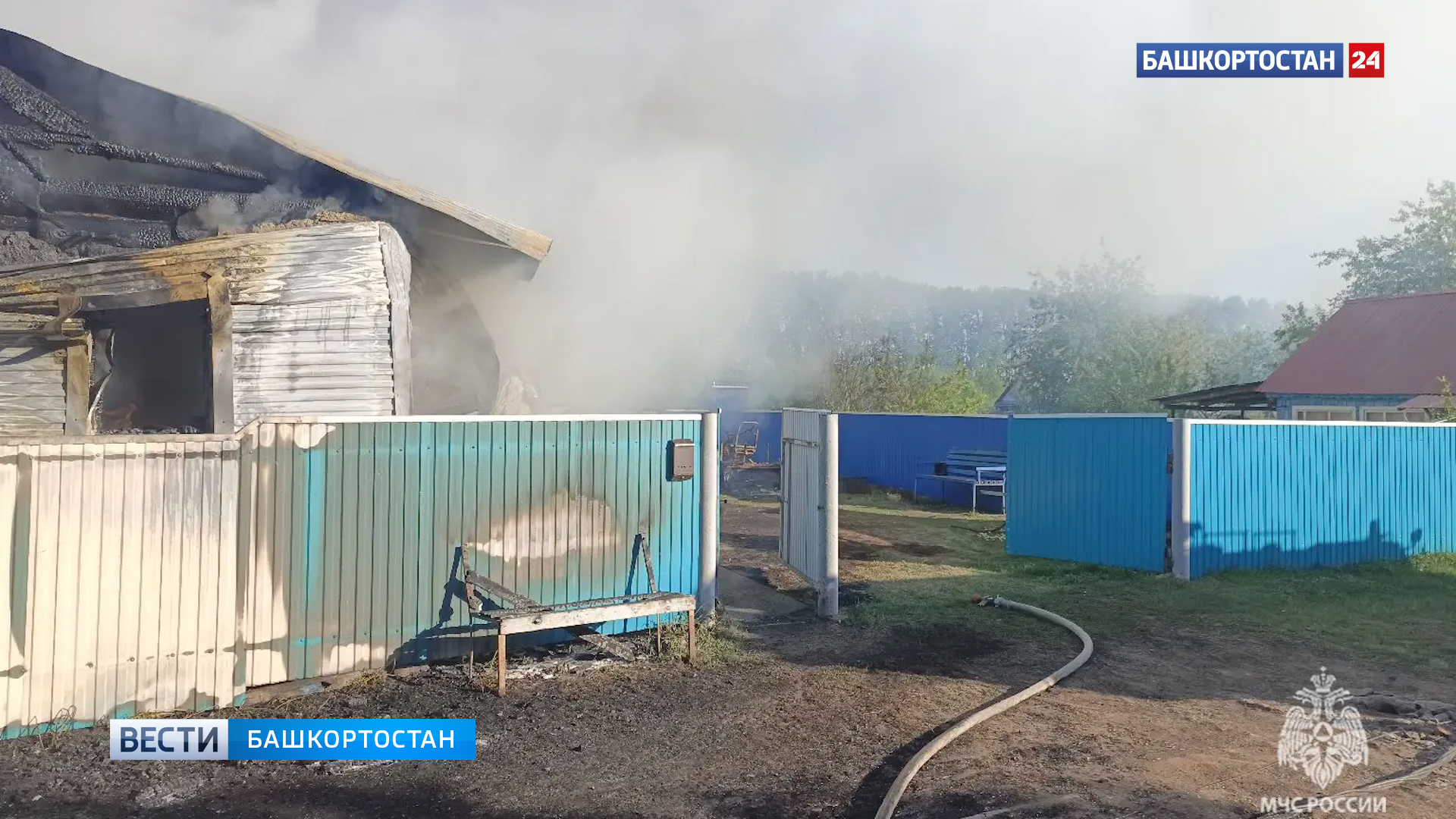 Тела двух человек нашли в сгоревшем доме в Кушнаренковском районе