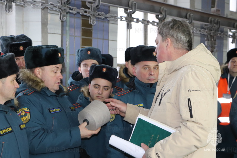 Пожарно-тактические учения на Комбинате технических тканей