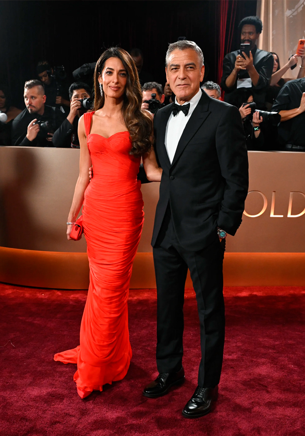 Амаль Клуни (в платье Balmain) и Джордж Клуни
