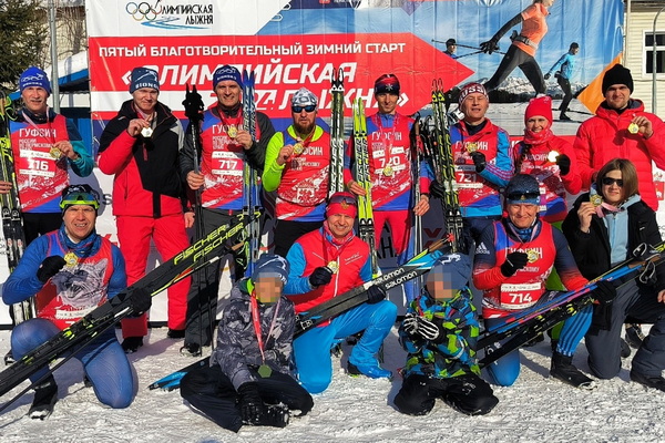 Сборная ГУФСИН России по Пермскому краю заняла первое место в благотворительном забеге «Олимпийская лыжня»