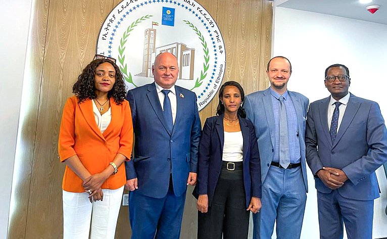 В ходе визита Алексей Кондратенко провел встречу с членами Совета Федерации Демократической Республики Эфиопии