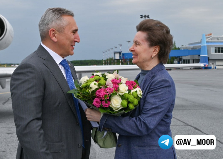 Губернатор Тюменской области Александр Моор и экс-губернатор ХМАО Наталья Комарова