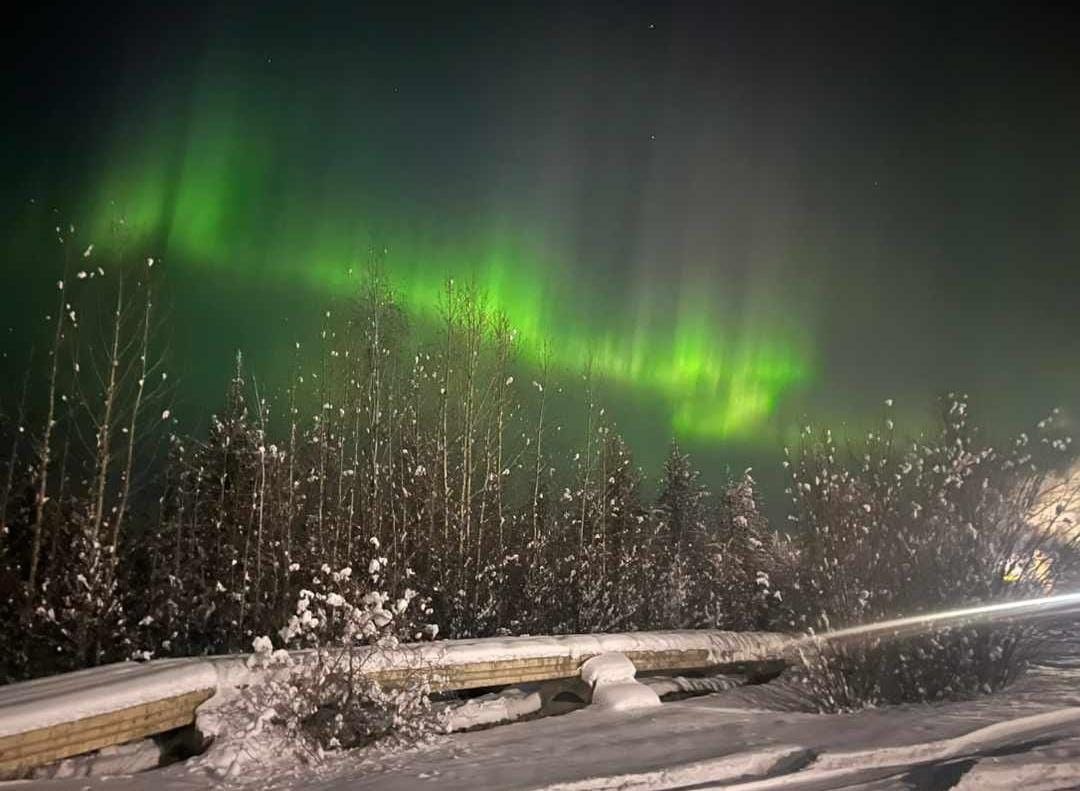 Северное сияние в якутии фото