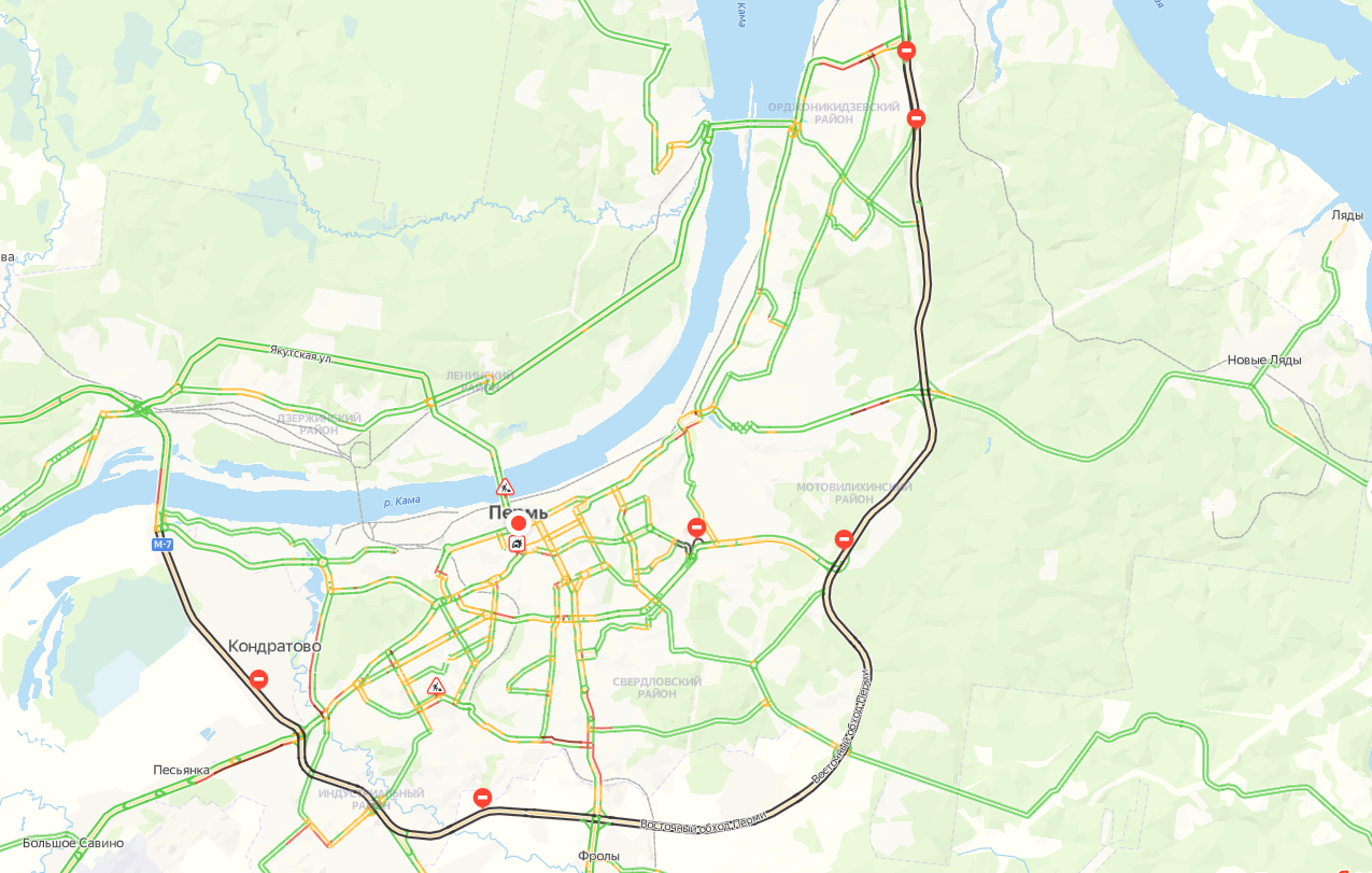 Северный обход перми карта