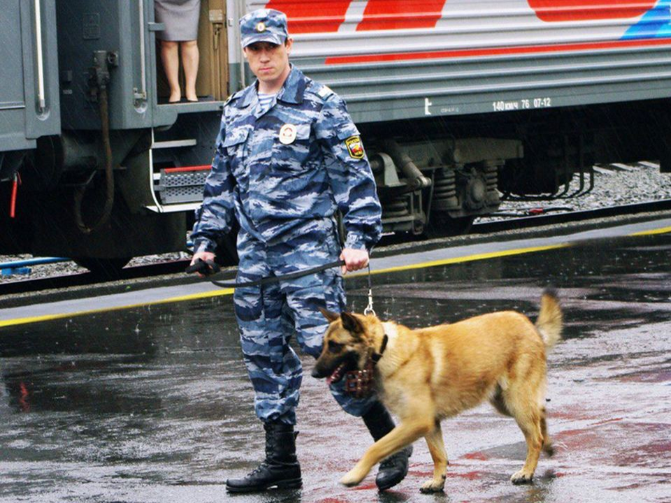 Дзержинские сотрудники ОВД принимают поздравления с профессиональным праздником