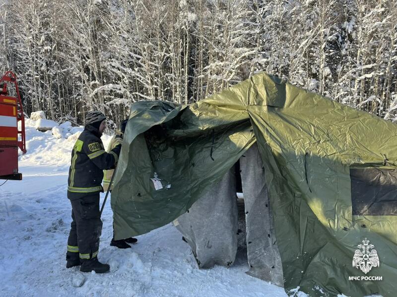 В связи с ухудшением погодных условий на территории Ярославской области развернут пункт обогрева МЧС России
