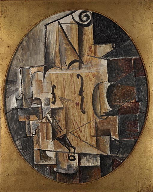 Пабло Пикассо, Скрипка. 1912. Коллекция ГМИИ им. А.С. Пушкина