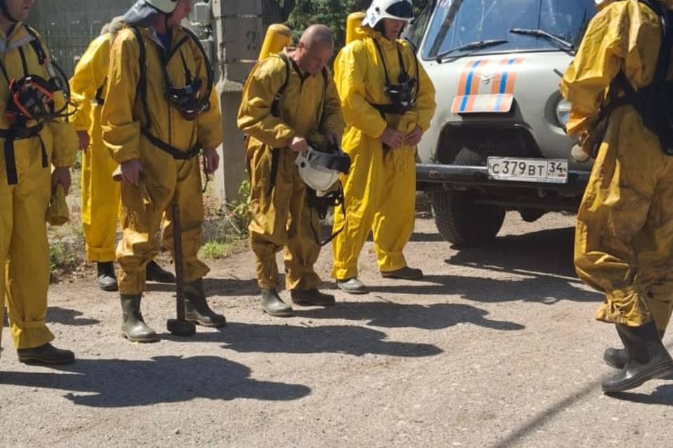 «Люди в желтом» провели учения в Волгограде