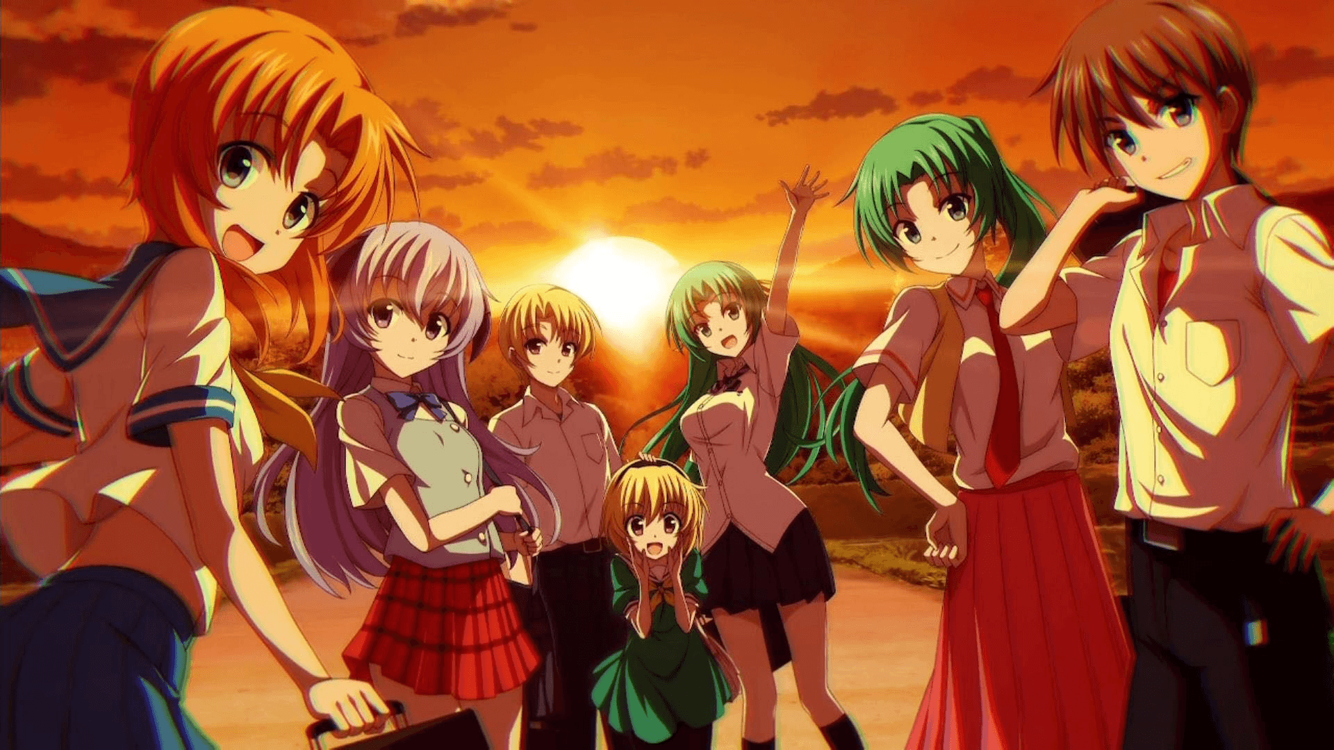 Качестве когда плачут цикады. Higurashi no Naku Koro ni. Когда плачут цикады Higurashi no.