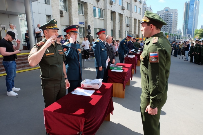 Состоялся выпуск военного учебного центра при Российском государственном университете правосудия