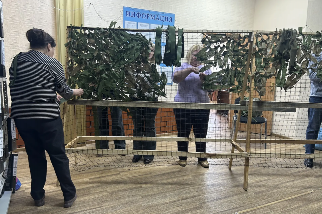 Плетение масксетей с Народным фронтом