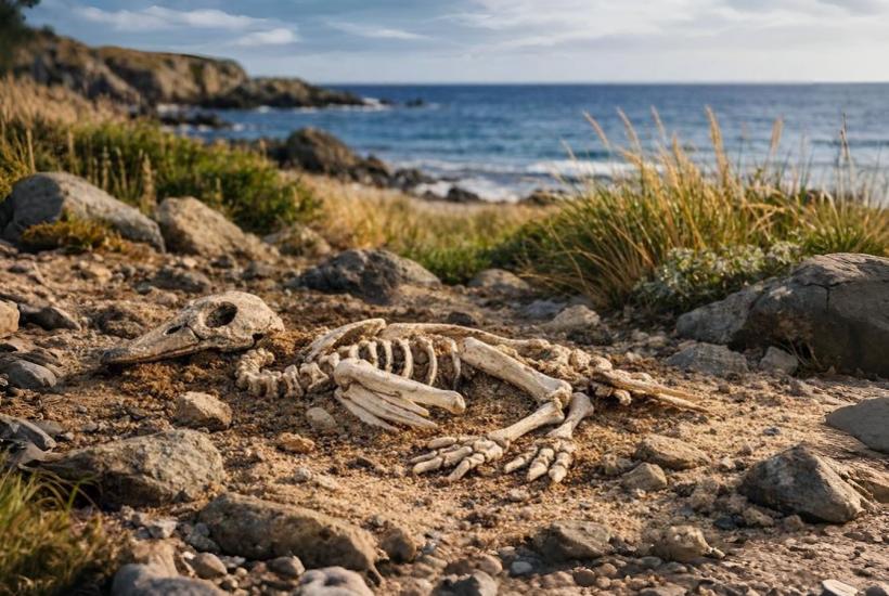 Кости вымершей островной утки