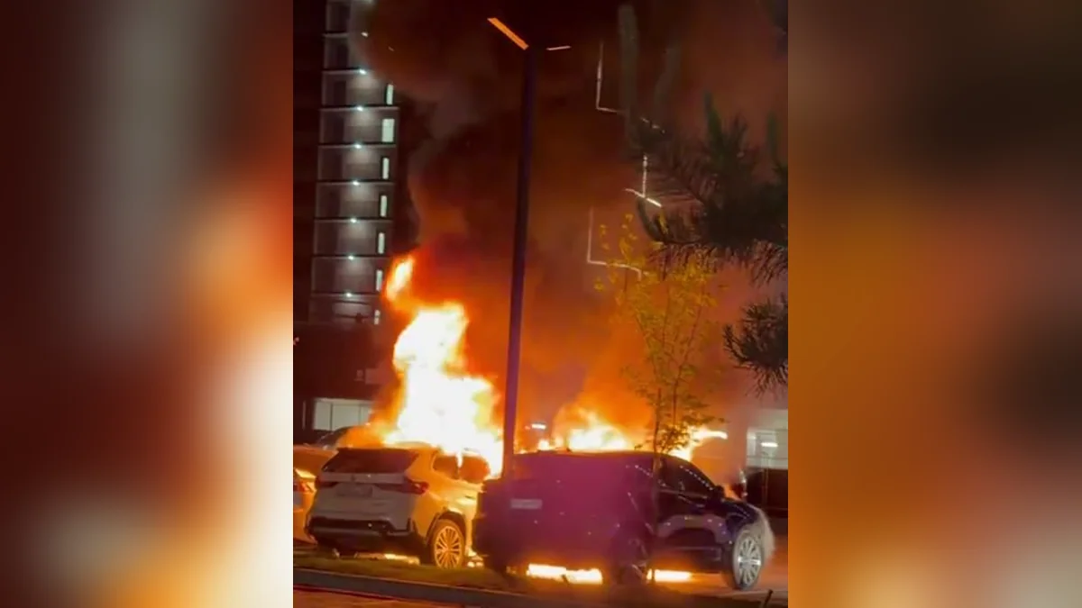 Полиция проводит проверку по факту поджога автомобилей в Краснодаре