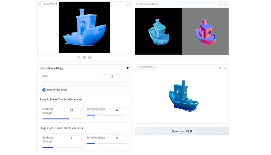 Microsoft выпустила бесплатный онлайн-генератор 3D-моделей Trellis