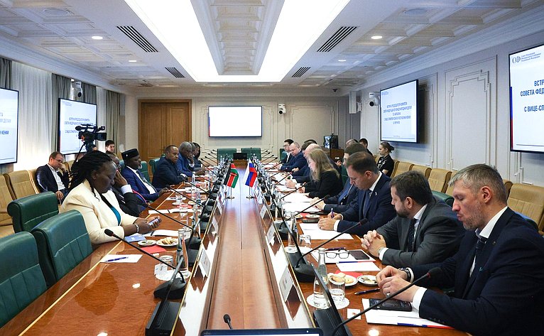 Встреча председателя Комитета СФ по международным делам Григория Карасина с заместителем Председателя Сената Республики Кения Катури Мурунги