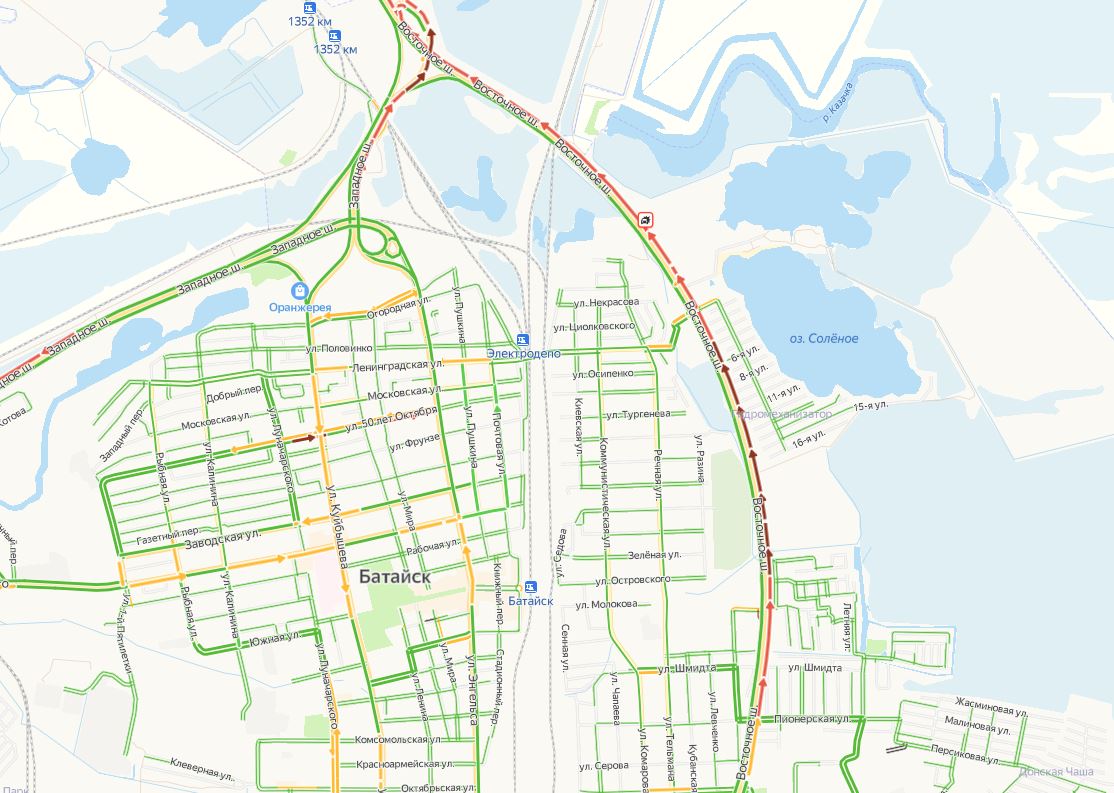 Карта ростовской области батайск