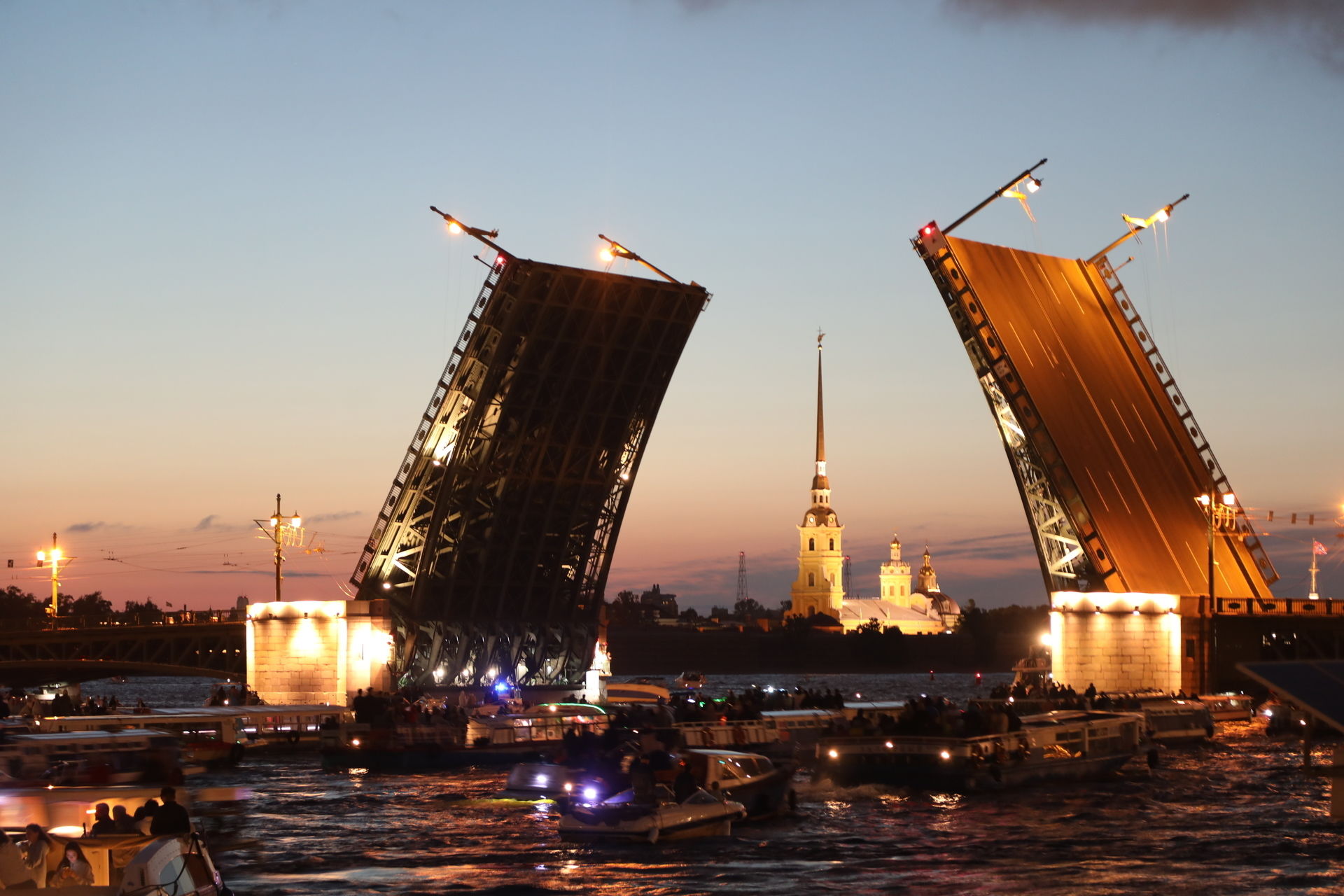 Разводной мост в санкт петербурге рисунок