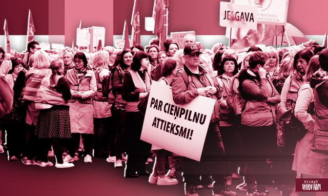 Забастовка учителей в Латвии