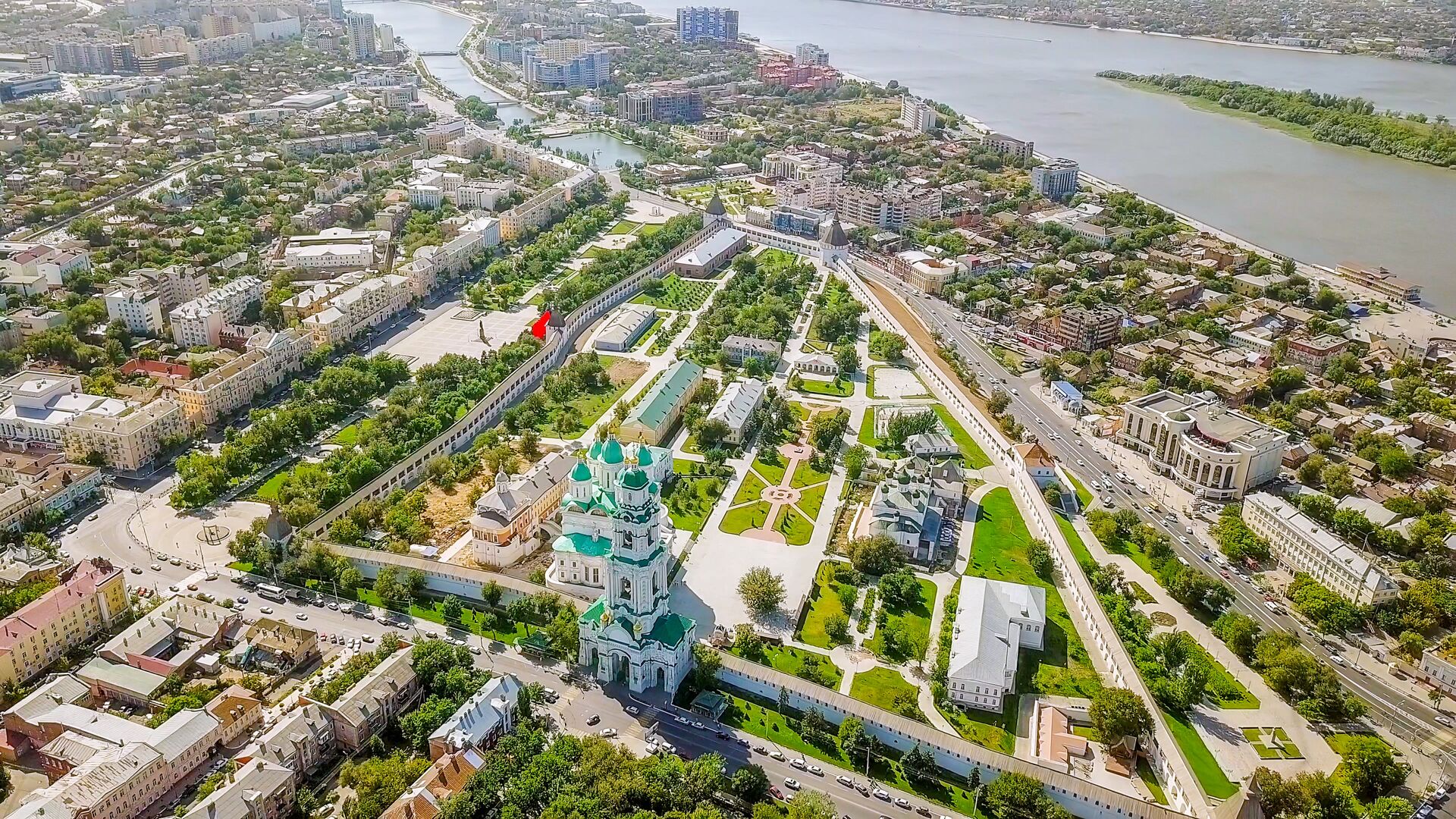 Астраханский Кремль вид сверху
