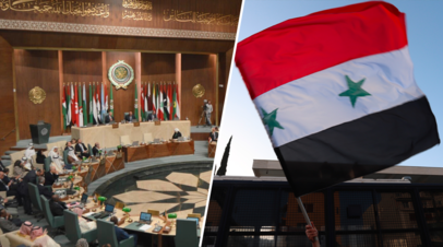 Заседание Лиги арабских государств в Египте / Флаг САР