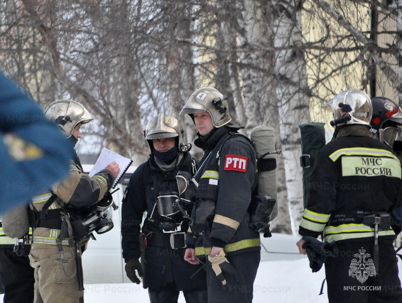 В Ноябрьске прошли тренировочные пожарно-тактические учения