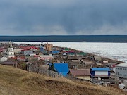 Протяженность ледохода на реке Лене в Якутии составляет 627 км
