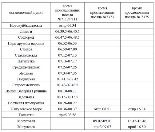 расписание электрички