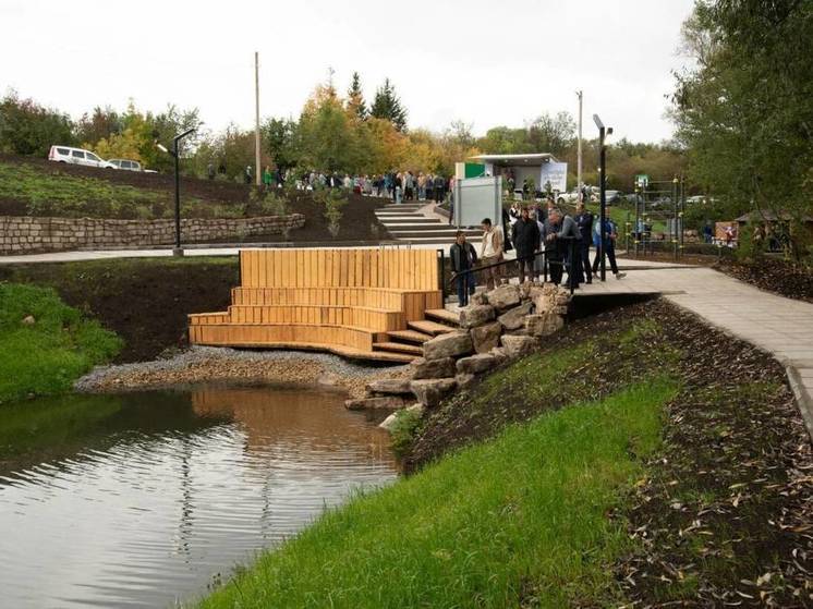 Под Бугульмой на реке Вязовка благоустроили место о открыли родник