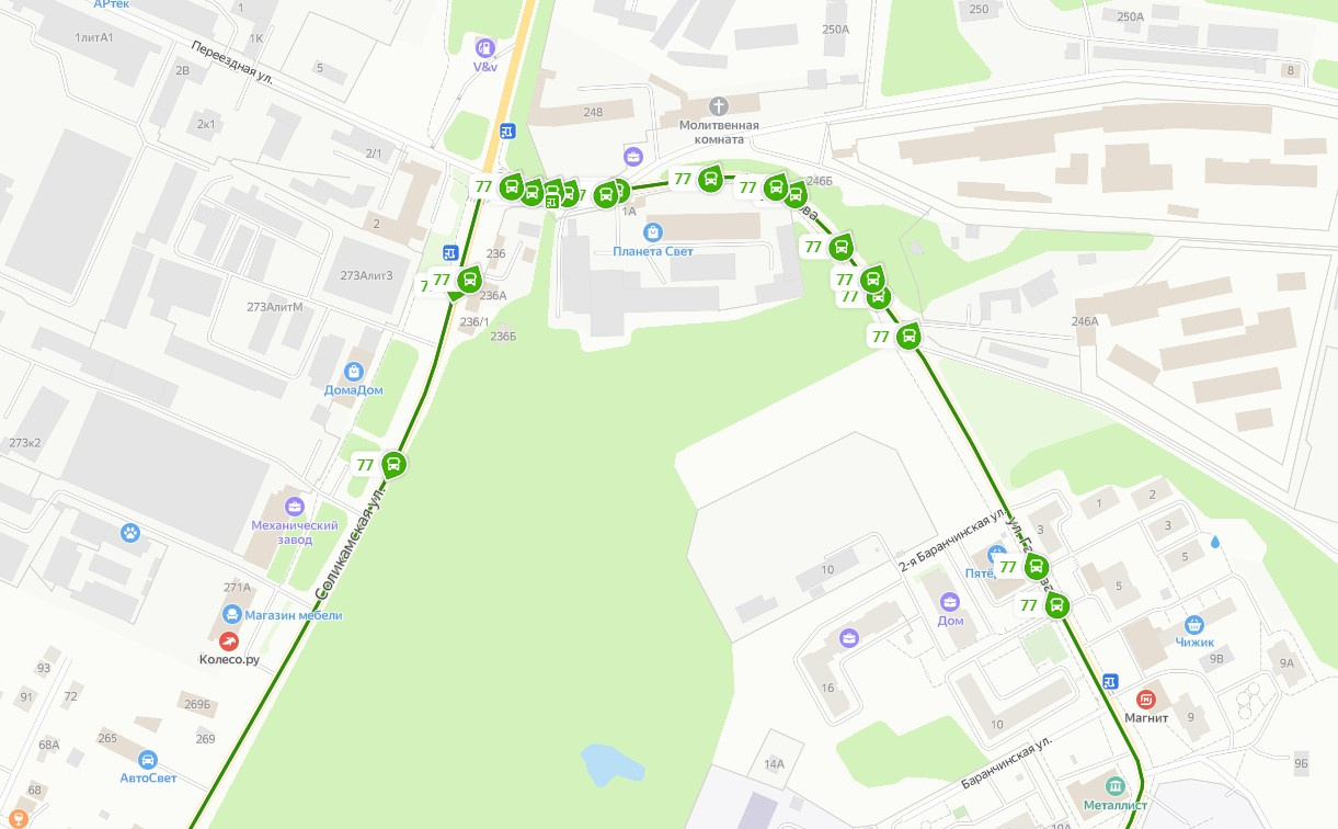 Карта автобусов. Пушкина 23 Пермь на карте автобус 77. 77 Автобус Екатеринбург. Первомартовское движение на карте.