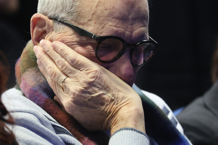 Эммануил Виторган на церемонии прощания со Всеволодом Шиловским в Московском театре Всеволода Шиловского