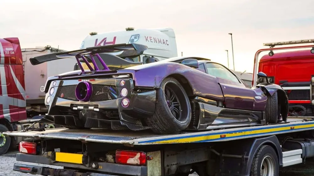 Pagani Zonda принадлежавший чемпиону Формулы-1 снова попал в ДТП