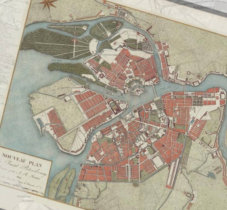 План Петербурга, 1814 год