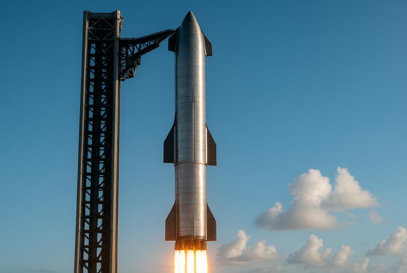Запуск ракеты Starship