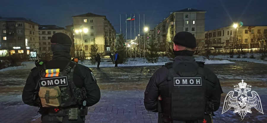 В Воркуте росгвардейцы обеспечивают правопорядок во время проведения XXV Всероссийской Спартакиады «Заполярные игры»