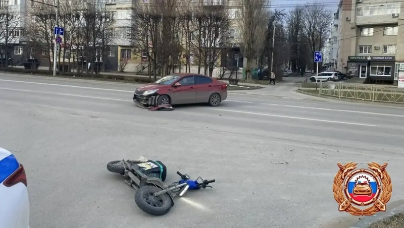 В Ставрополе электровелосипедист попал в больницу после столкновения с иномаркой