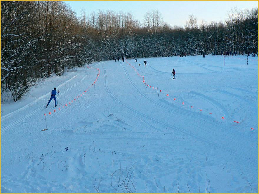 горнолыжный курорт красное озеро в коробицыно. инструктор по горным лыжам. на лыжах в лесу. лыжная прогулка. золотая долина горнолыжный курорт спб.