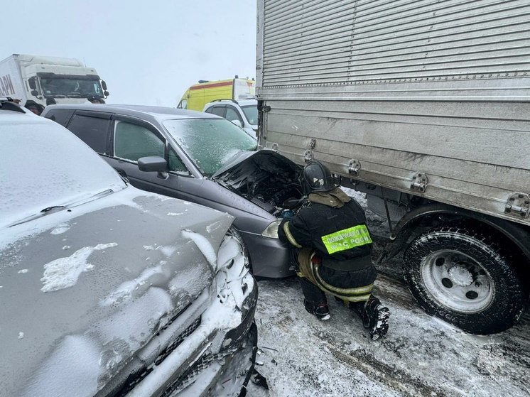 МЧС: в Алтайском крае в массовую аварию на трассе попали 29 автомобилей