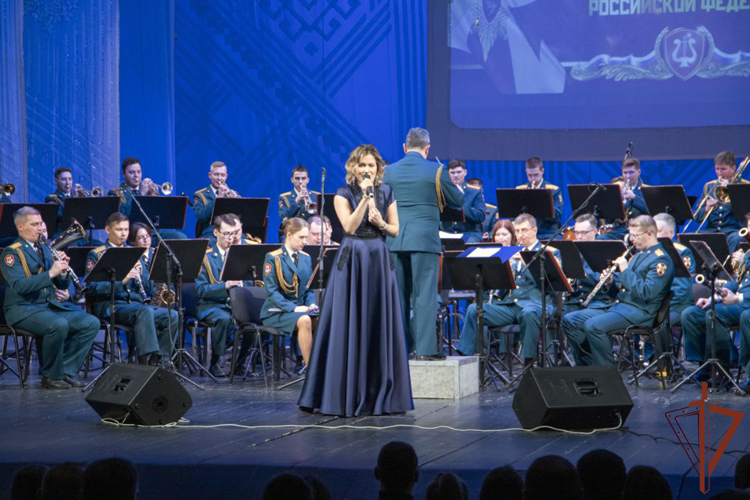 В Йошкар-Оле выступил образцово-показательный оркестр войск национальной гвардии Российской Федерации 